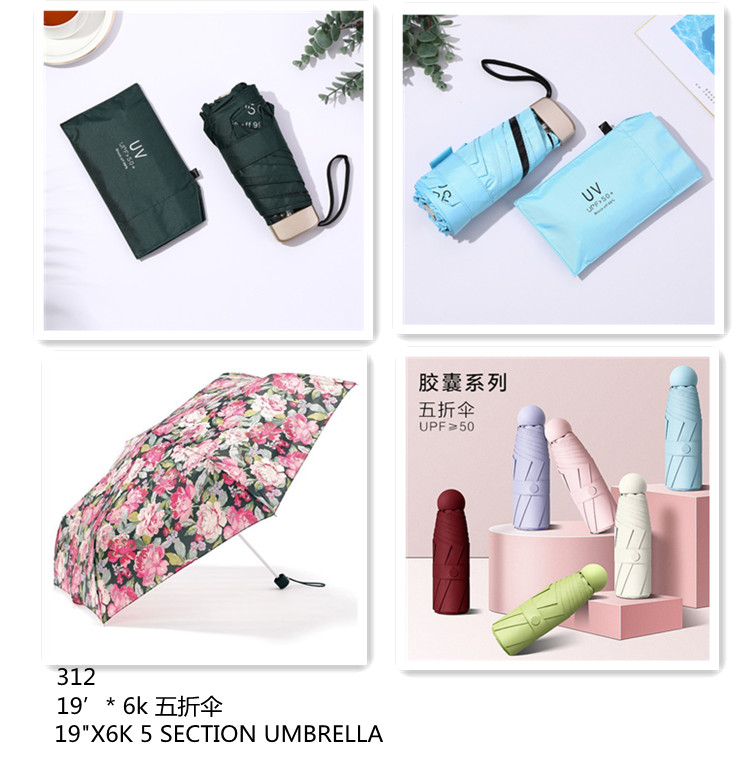 19"x6k 5 Section Umbrella
