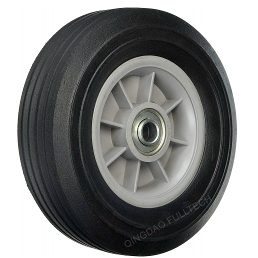 PU foam Puncture proof polyurethane foam wheel wheelbarrow flat free solid not flat tubeless tire