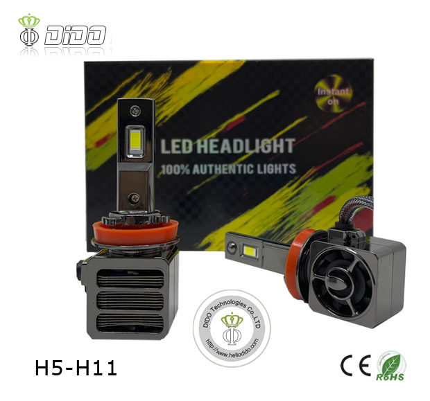 Copper Plate LED Car Light H7 Lowbeam H1 High Beam H4 High brightness 6000k light