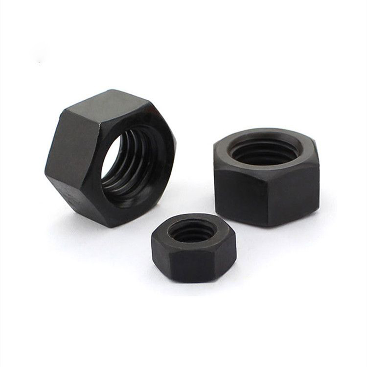 Carbon steel Grade 8 high tensile black finished hex nut DIN934,BS1083,UNC