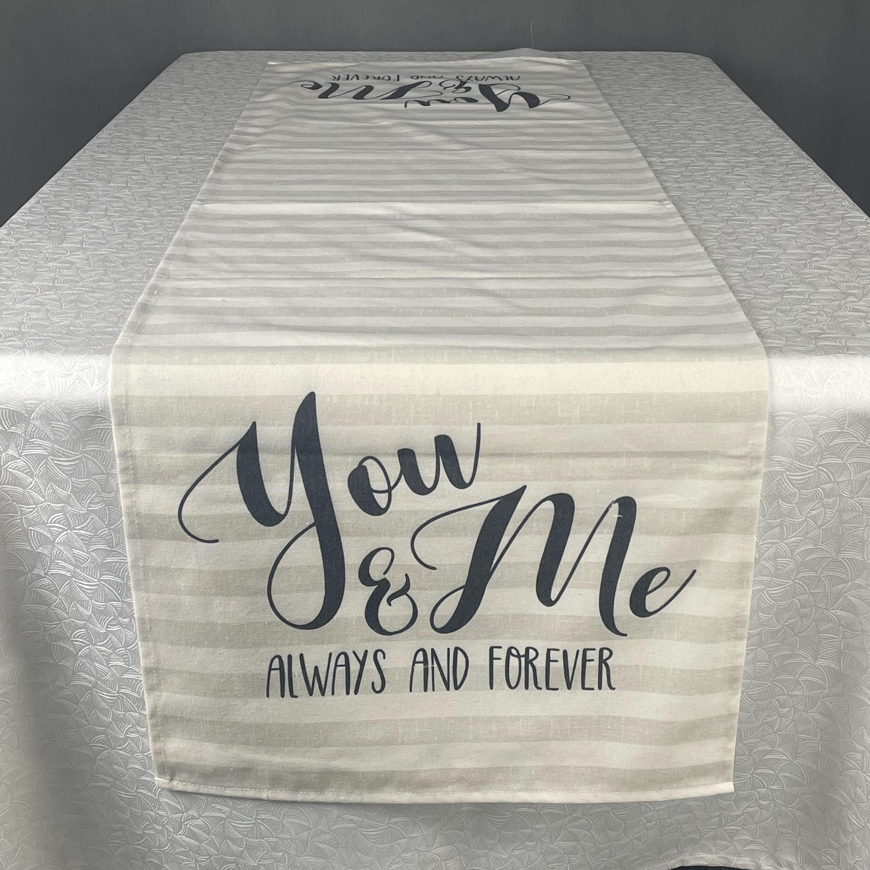 Pigment printing table runner