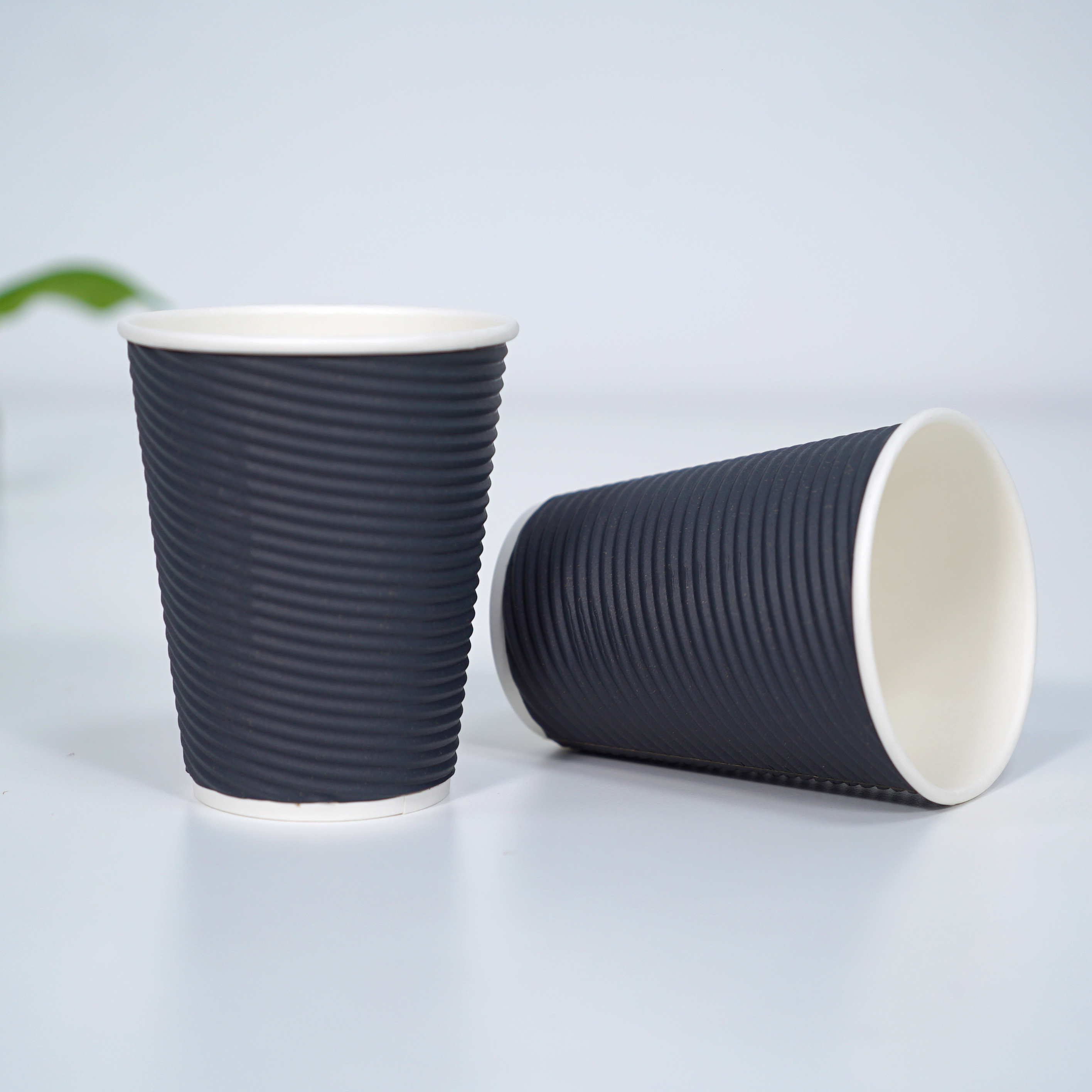 China Factory Customized Disposable Single Wall Double Wall Ripple Wall Paper Coffee Cup