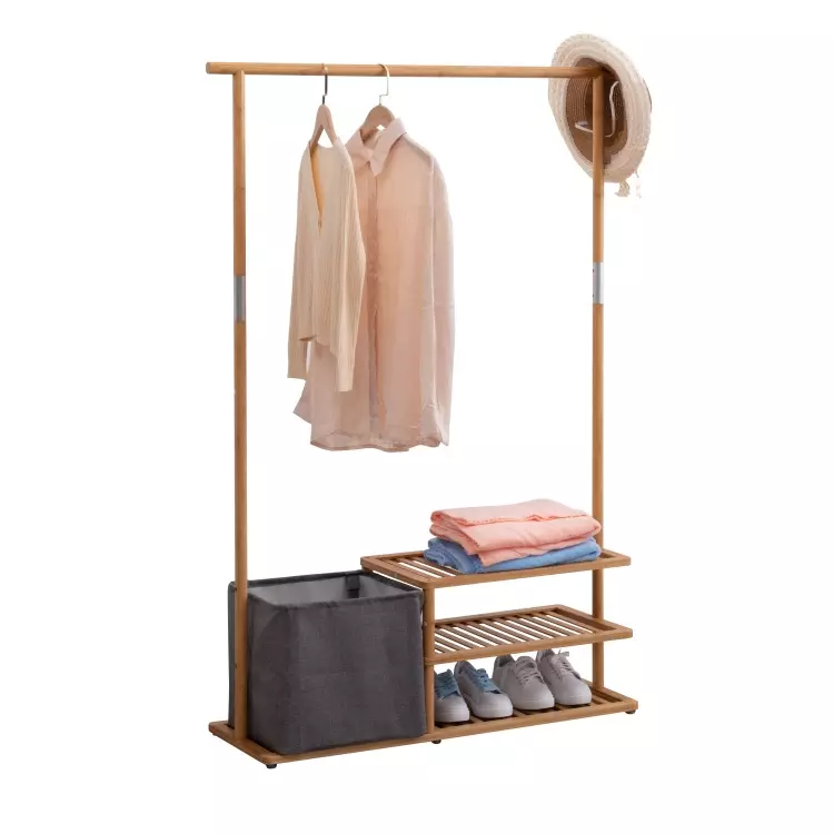bamboo garment Clothes Hanger rack