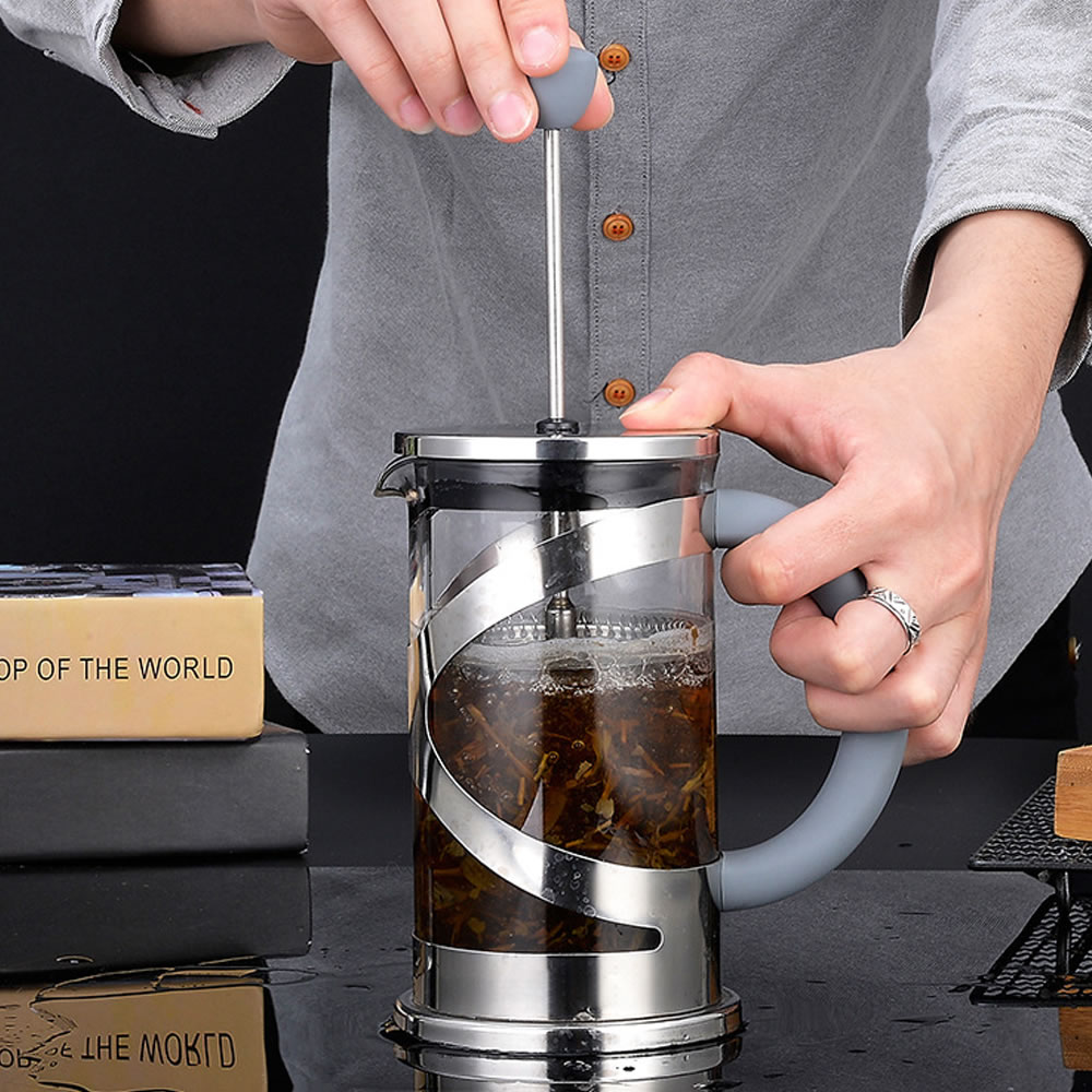 Stainless Steel Tea Maker French Press Coffee Plunger,French Press Coffee Make