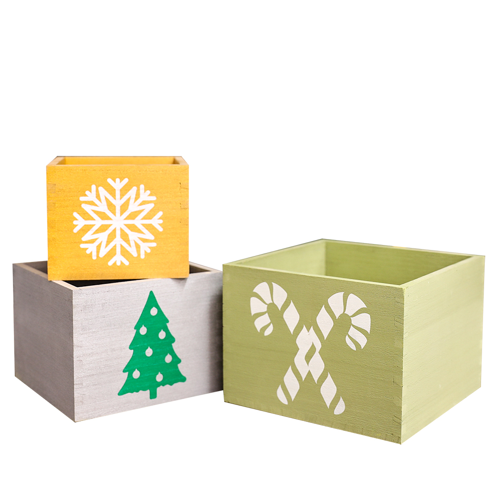 Wooden Christmas box