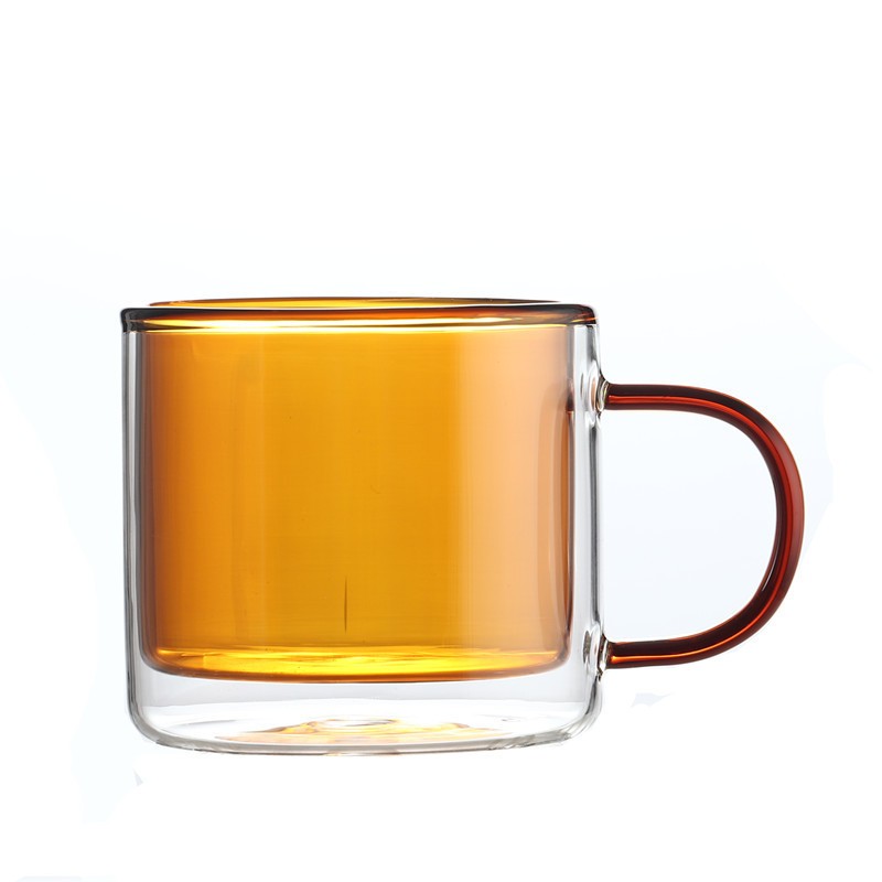 Double Wall Borosilicate Glass Coffee Mug