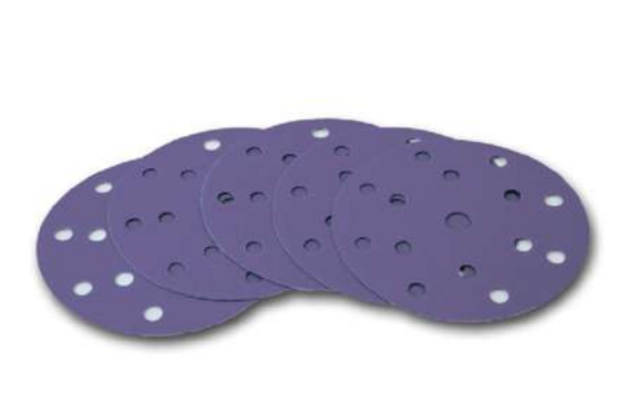 Purple film sanding disc