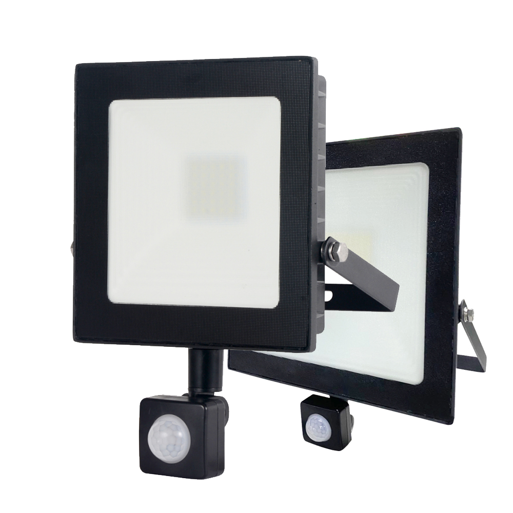 New Design 10w 20w 30w 50w IP65 PIR automotive pir motion light sensor led flood light floodlights