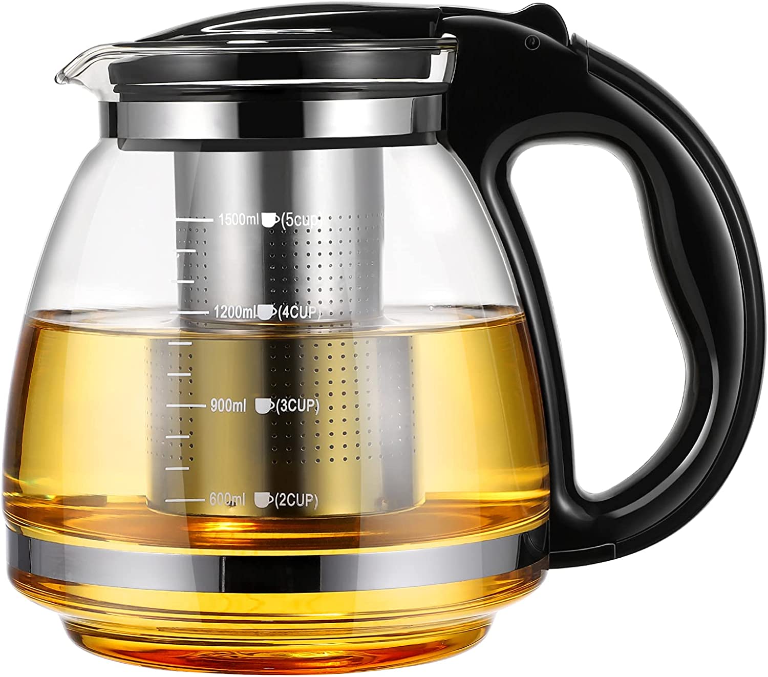 Glass Teapot with Removable Infuser Glass Tea Kettle