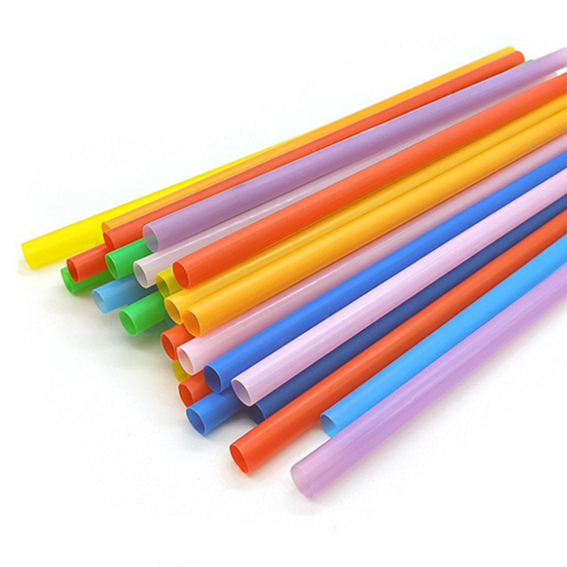 disposable PP drinking straw assorted colors plastic straws bubble / boba straws