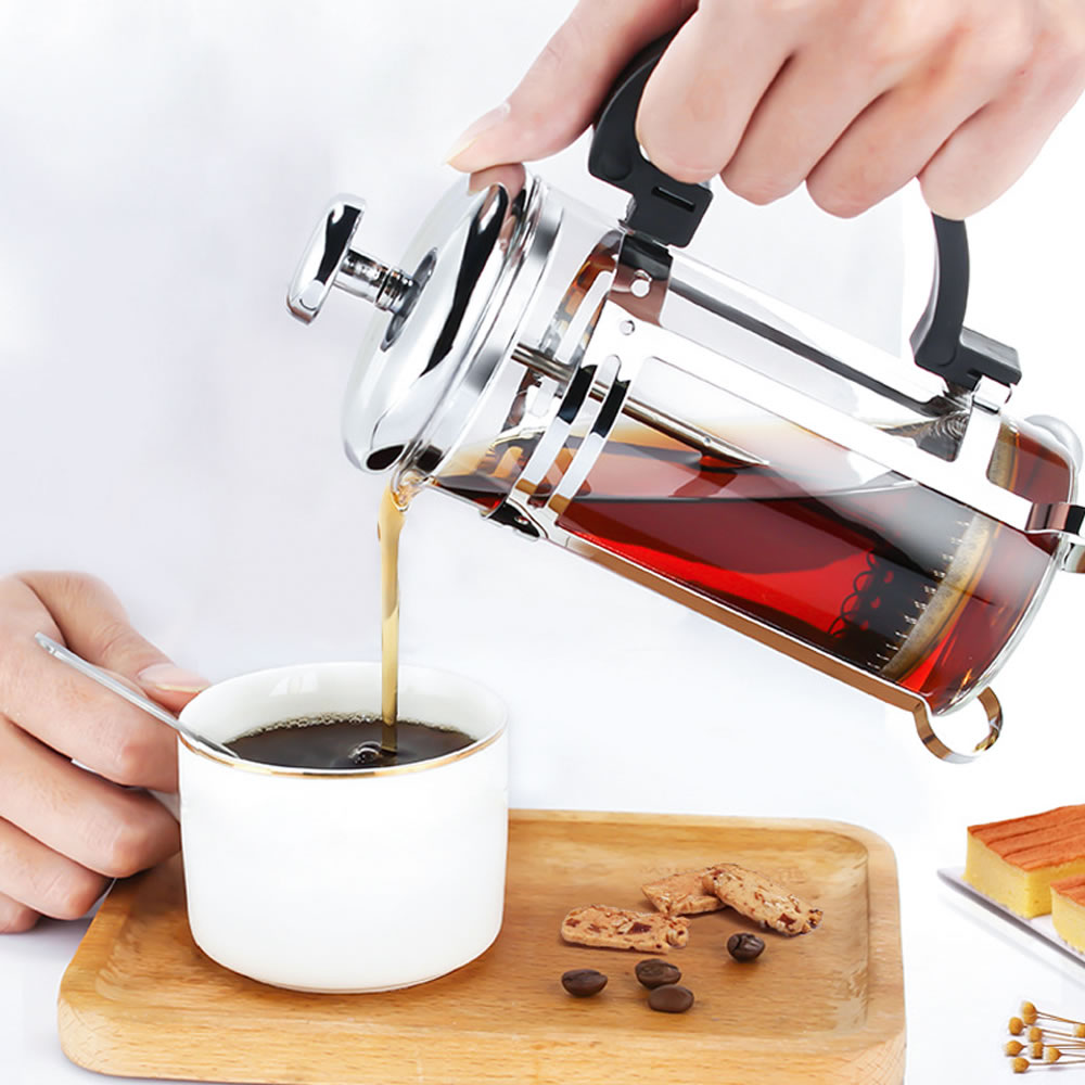 Stainless Steel Tea Maker French Press Coffee Plunger,French Press Coffee Make