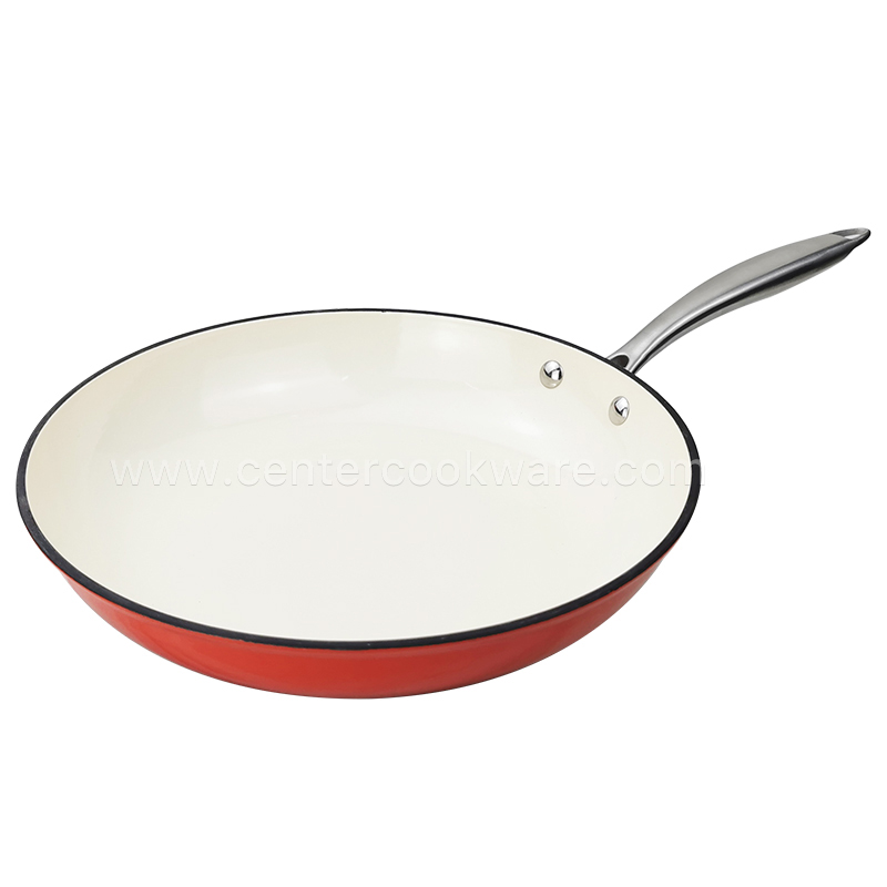 Lightweight cast iron cookware die cast iron fry pan enamel cast iron skillet