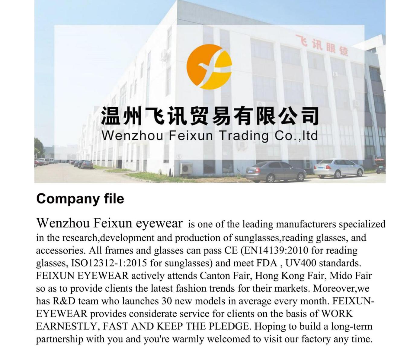 Wenzhou Feixun Trading Co., Ltd. – Sunglasses 1