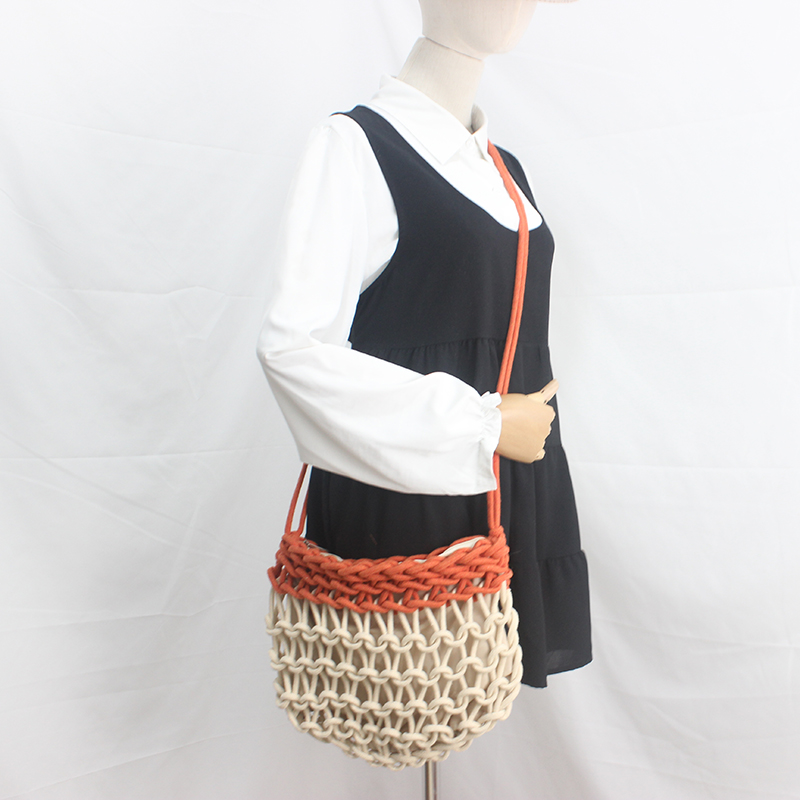 handmade cotton rope crossbody bags