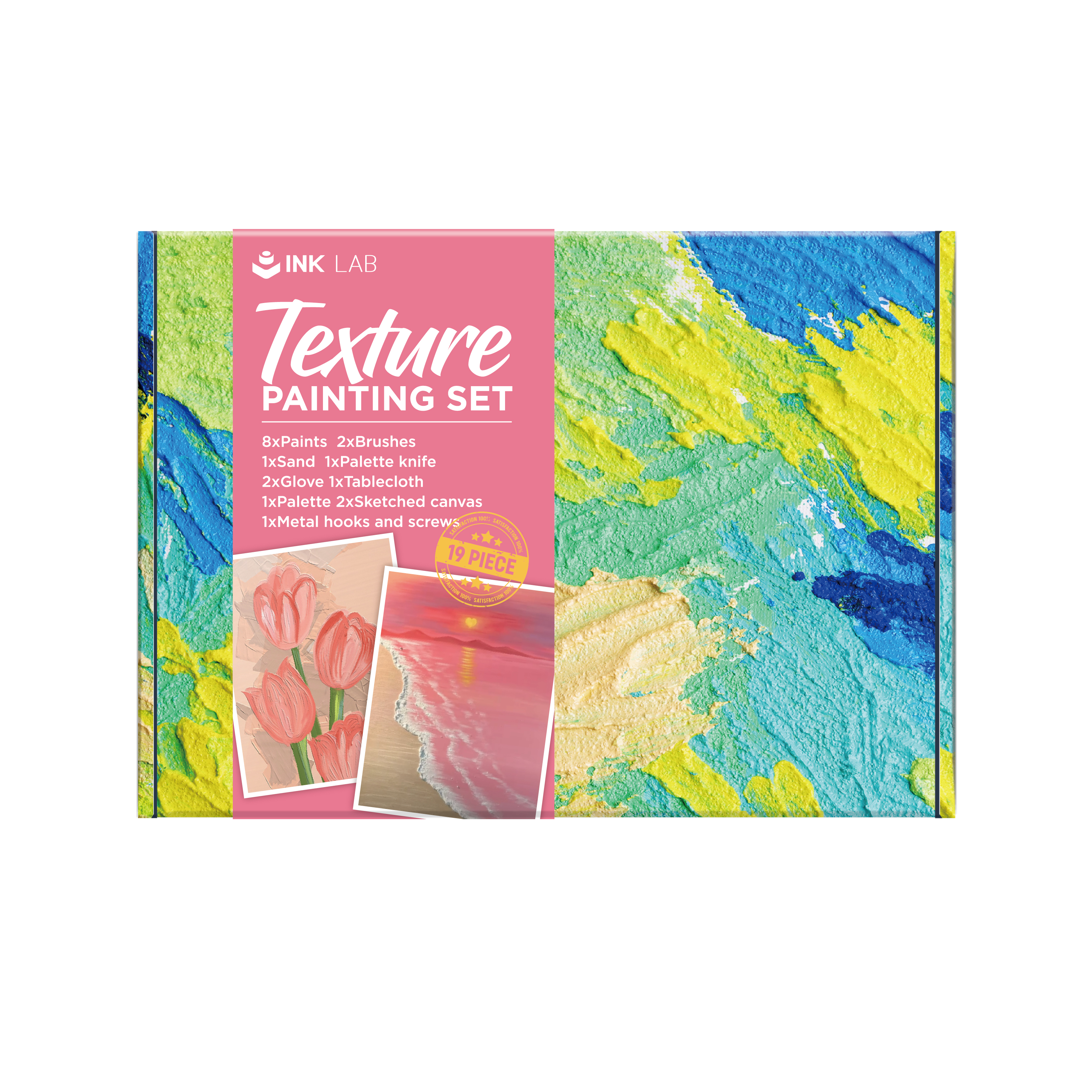 Texture paint set-prink