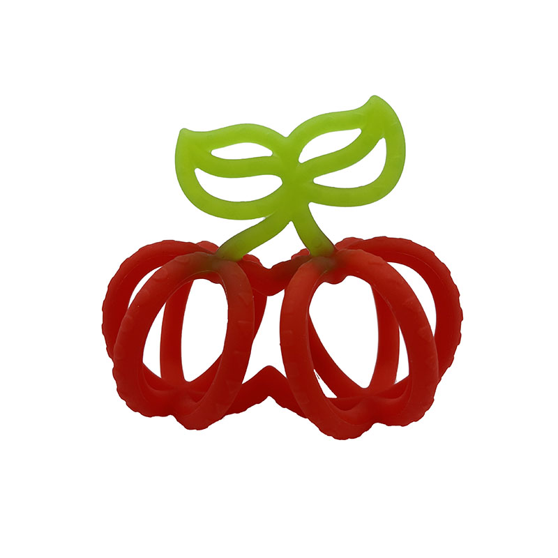 BT045 Silicone Fruit Shape Teether Cherry