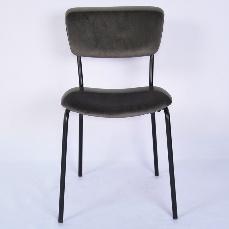 New Design Home Furniture Velvet Fabric Solid Luxury Dining Chair French Dining Chair Design