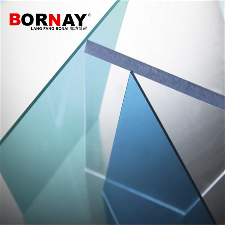 Langfang bonai Polycarbonate Solid Sheet Building Material UV Resistant Waterproof PC solid sheet