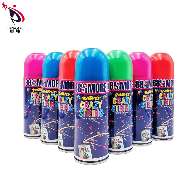 Blue can silly string spray wholesale wedding Christmas supplies non stick clothes with good price