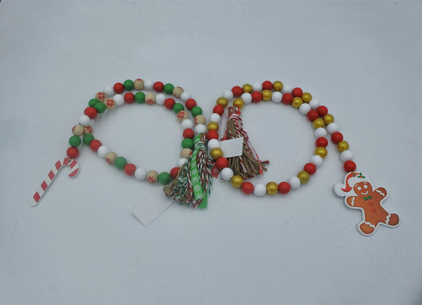 Christamas woodbead decor