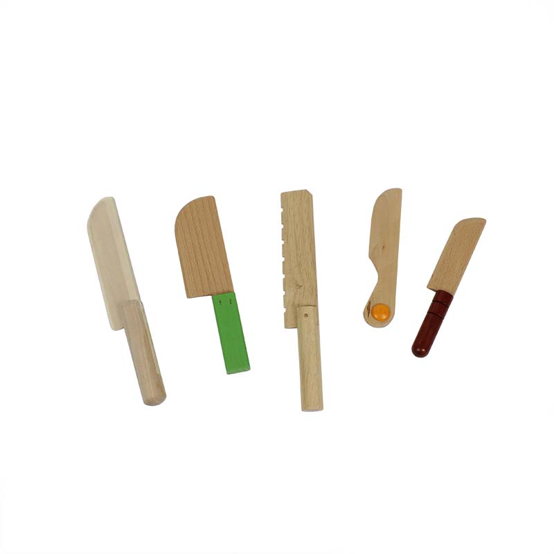 Customized Designed Toy Wooden Kitchen Simulation Cutter Kitchen Knife Knife Wooden Toy