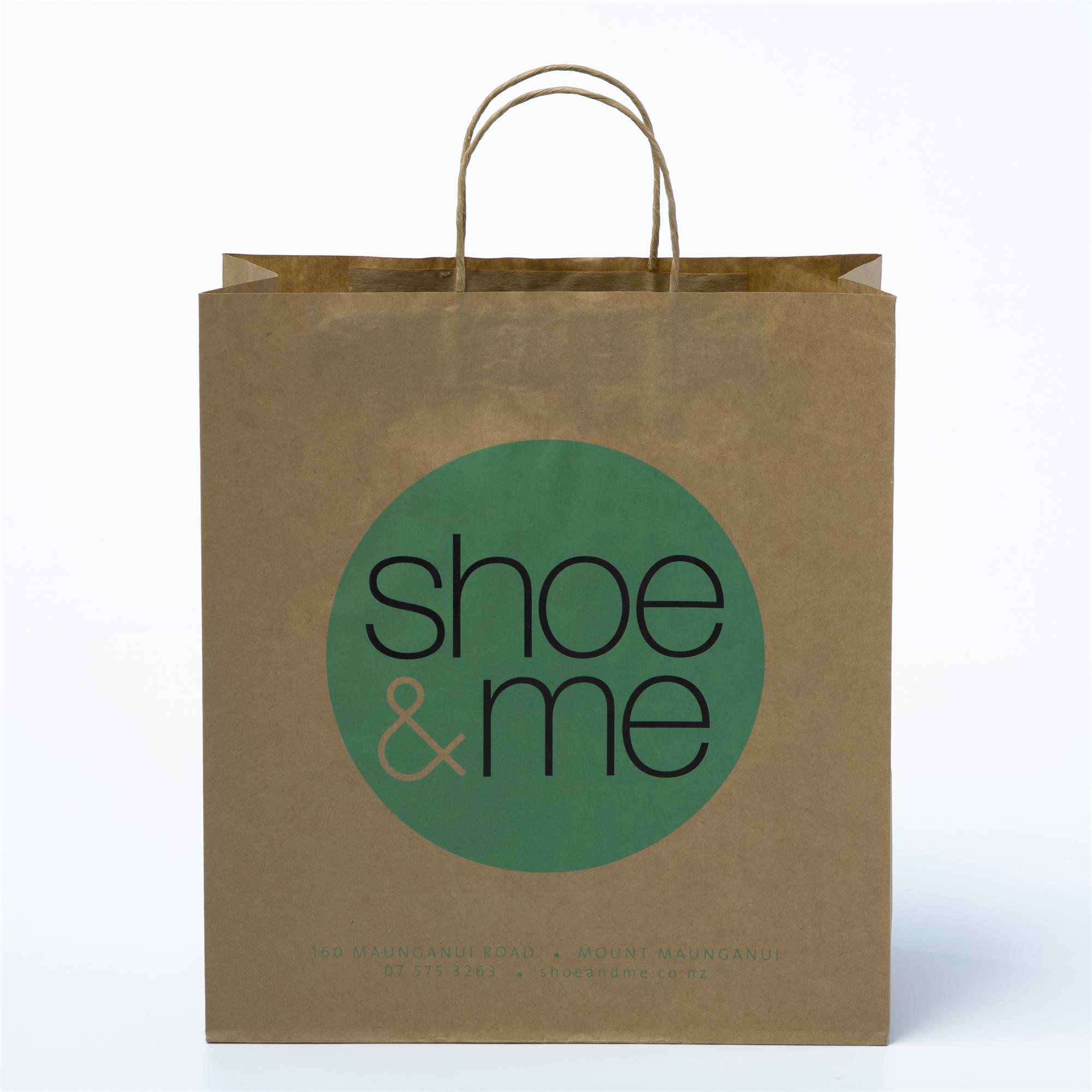 Customized paper bag for shoe store