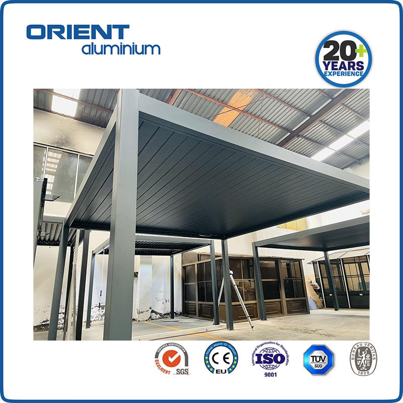 Diy Assembled Outdoor Aluminium Louver Pergola Roof In China