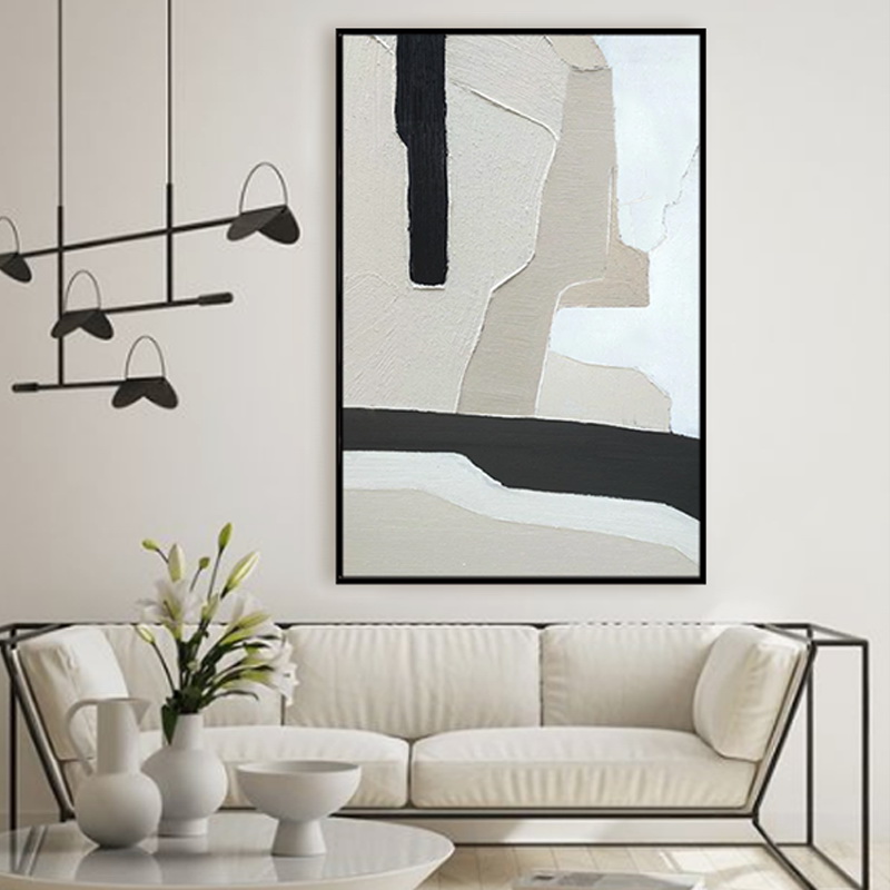 2022 Abstract Design Heavy Handpainted Framed Canvas Textured Modern Home Decor Wall art