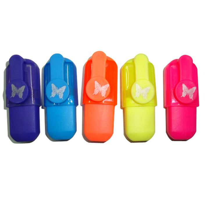 mini neon pastel color fluorescent highlighter marker pen