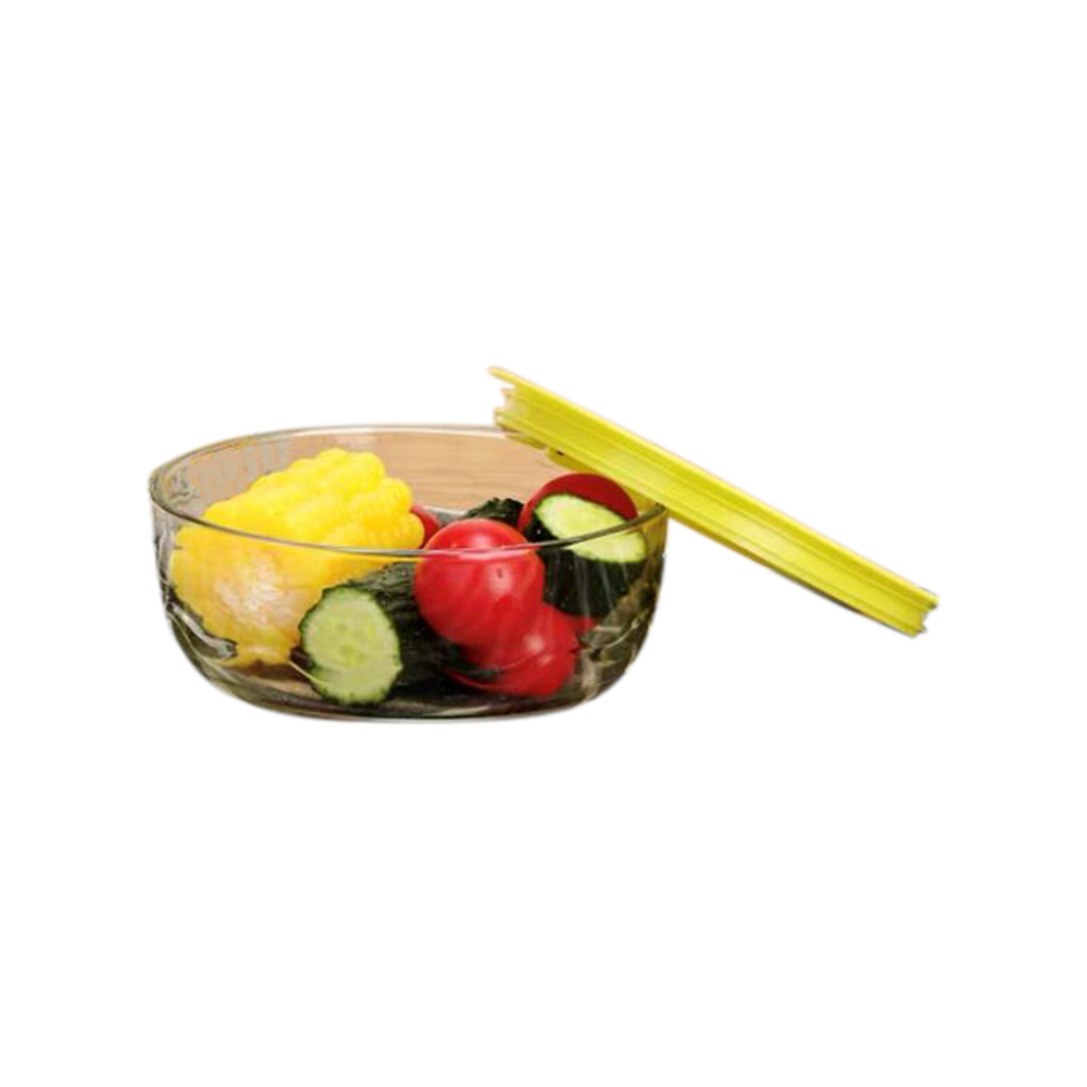 Glass Food Container，Borosilicale Food Storage Container With Airtight Bamboo Lid Clear Glass Jar
