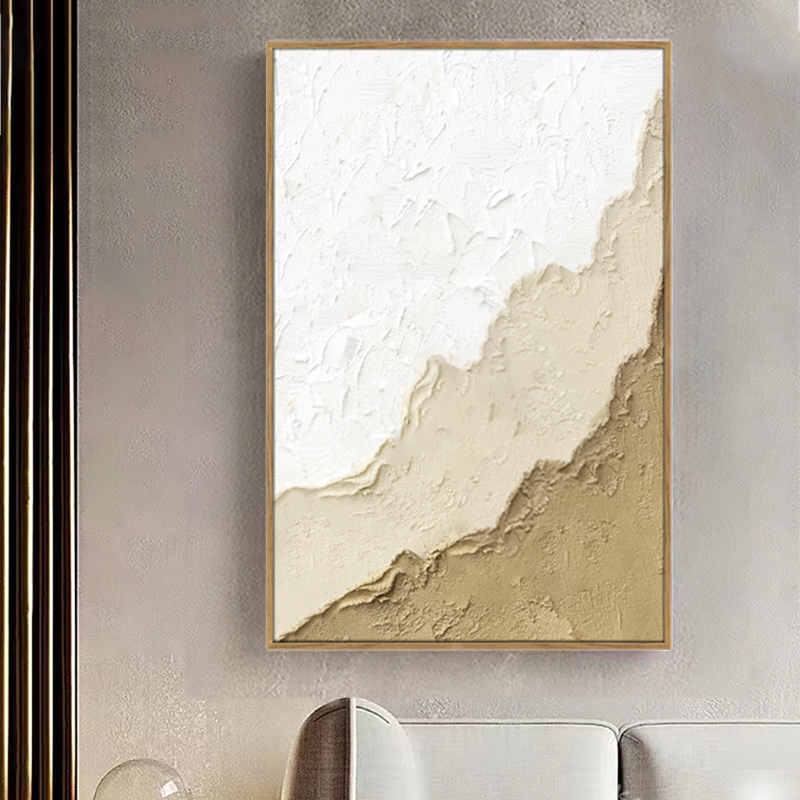 Hangzhou Factory Abstract Design Heavy Handpainted Framed Canvas Modern Home Decor Wall art