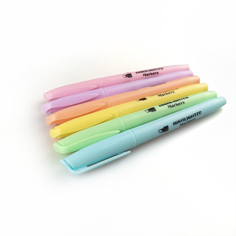 neon pastel color fluorescent highlighter marker pen