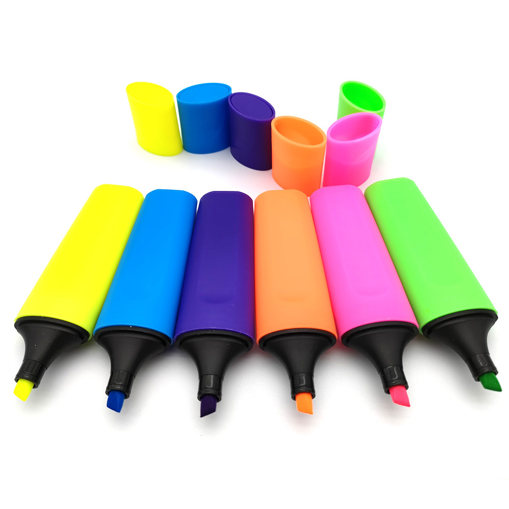 Neon pastel color fluorescent doodle highlighter marker pen