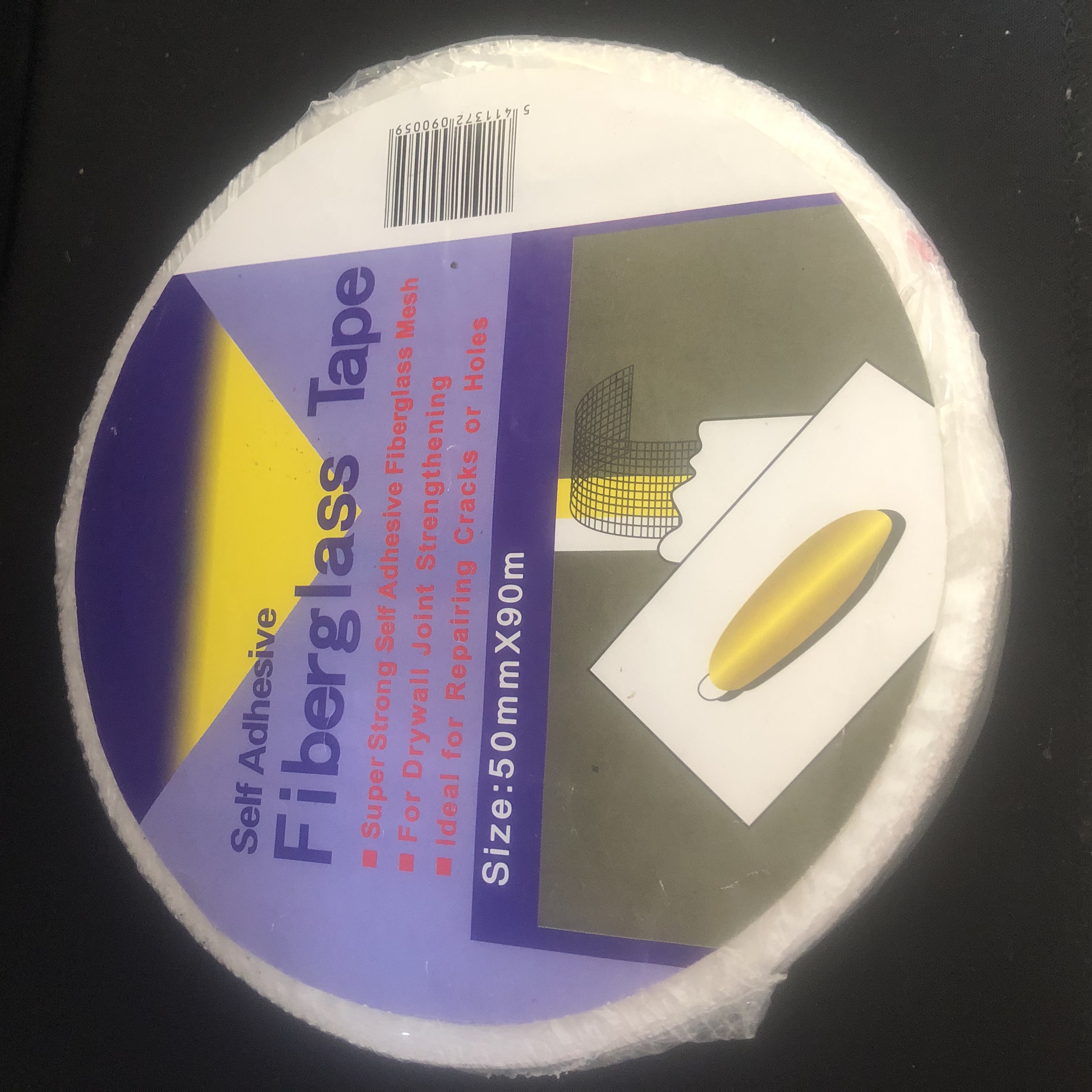 fiberglass self adheisve drywall mesh tape