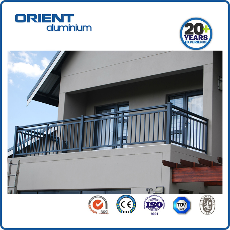 Aluminium railing / handrail / balustrade for balcony and stairs