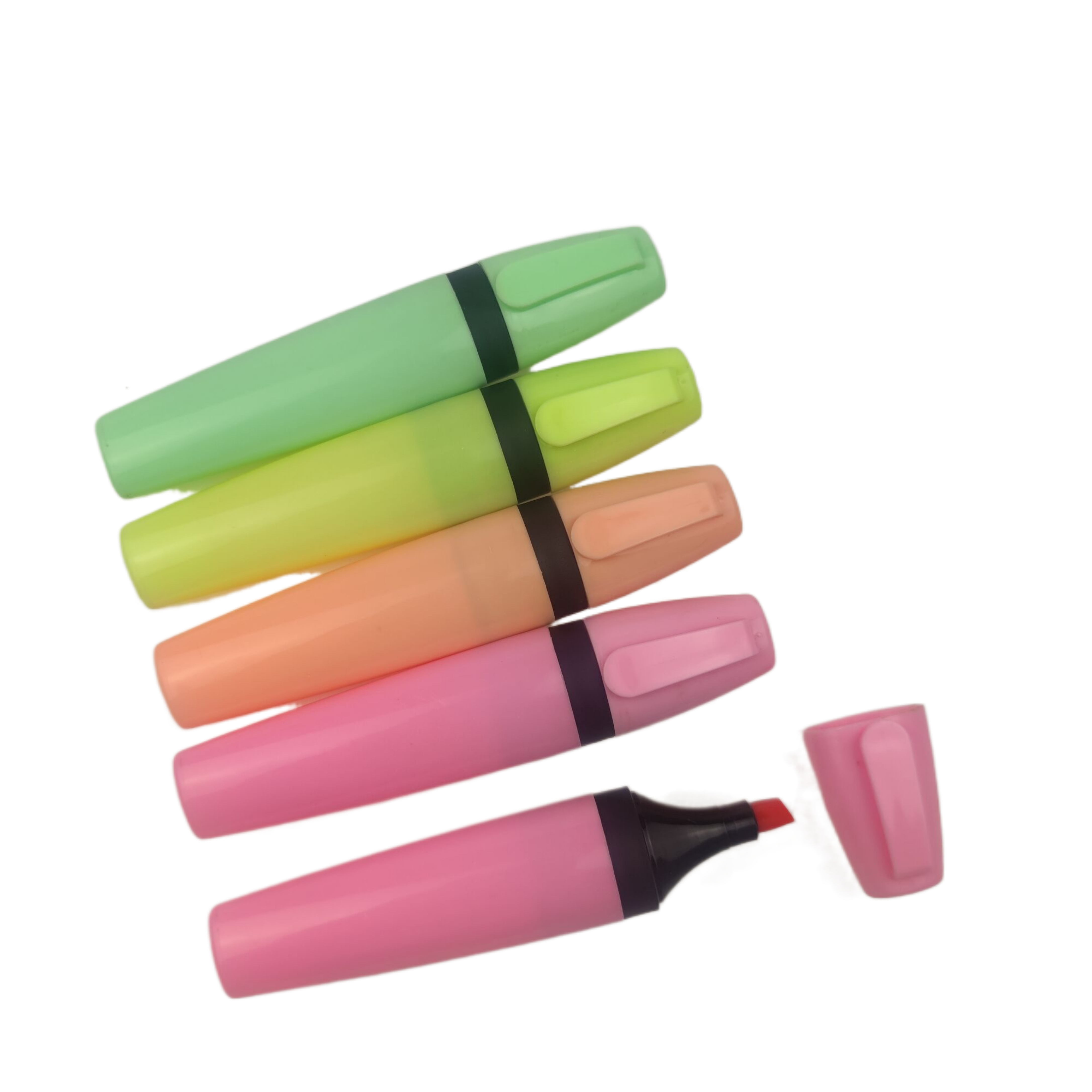 Pastel color highlighter pen，fluorescent graffiti highlighter pen