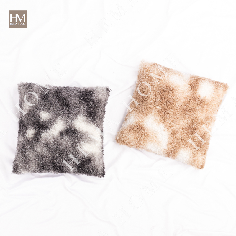 Ormbre Finish Faux Fur Cushion