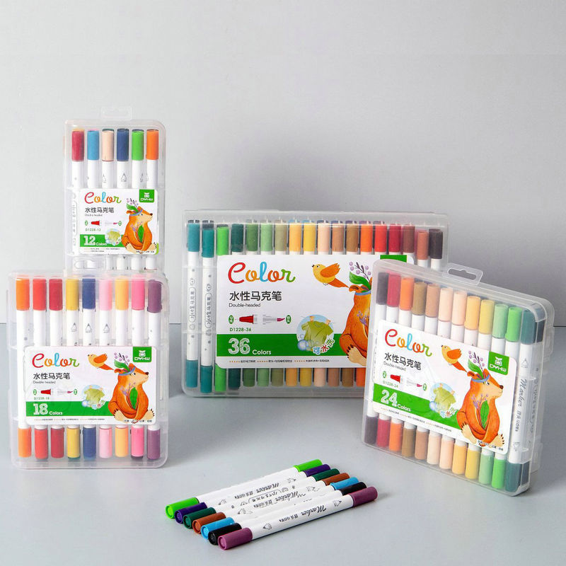 dual tip watercolor marker pen