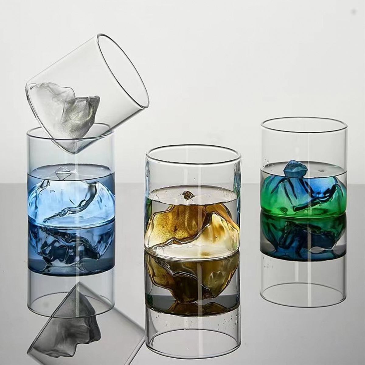 High-quality Borosilicate Glass Tea Cups Teacup Set Teawares,Insulated Glass Coffee Cups,Water Glass