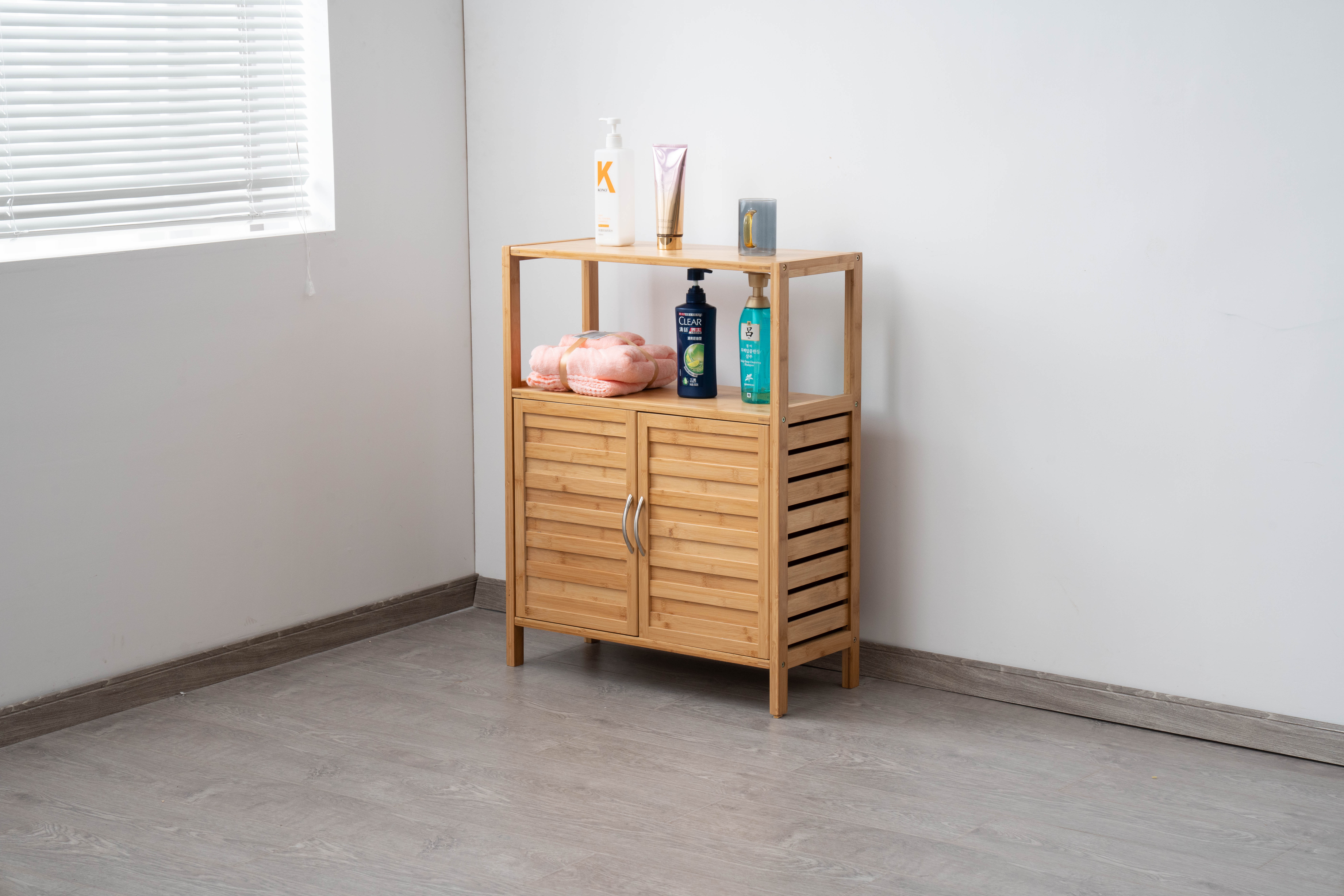 bamboo storage cabinet