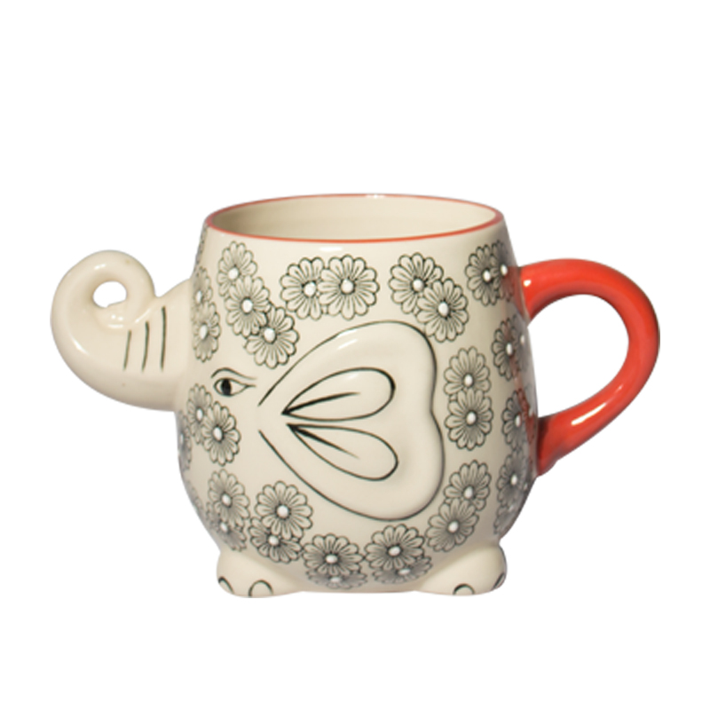 14oz animal porcelain mug