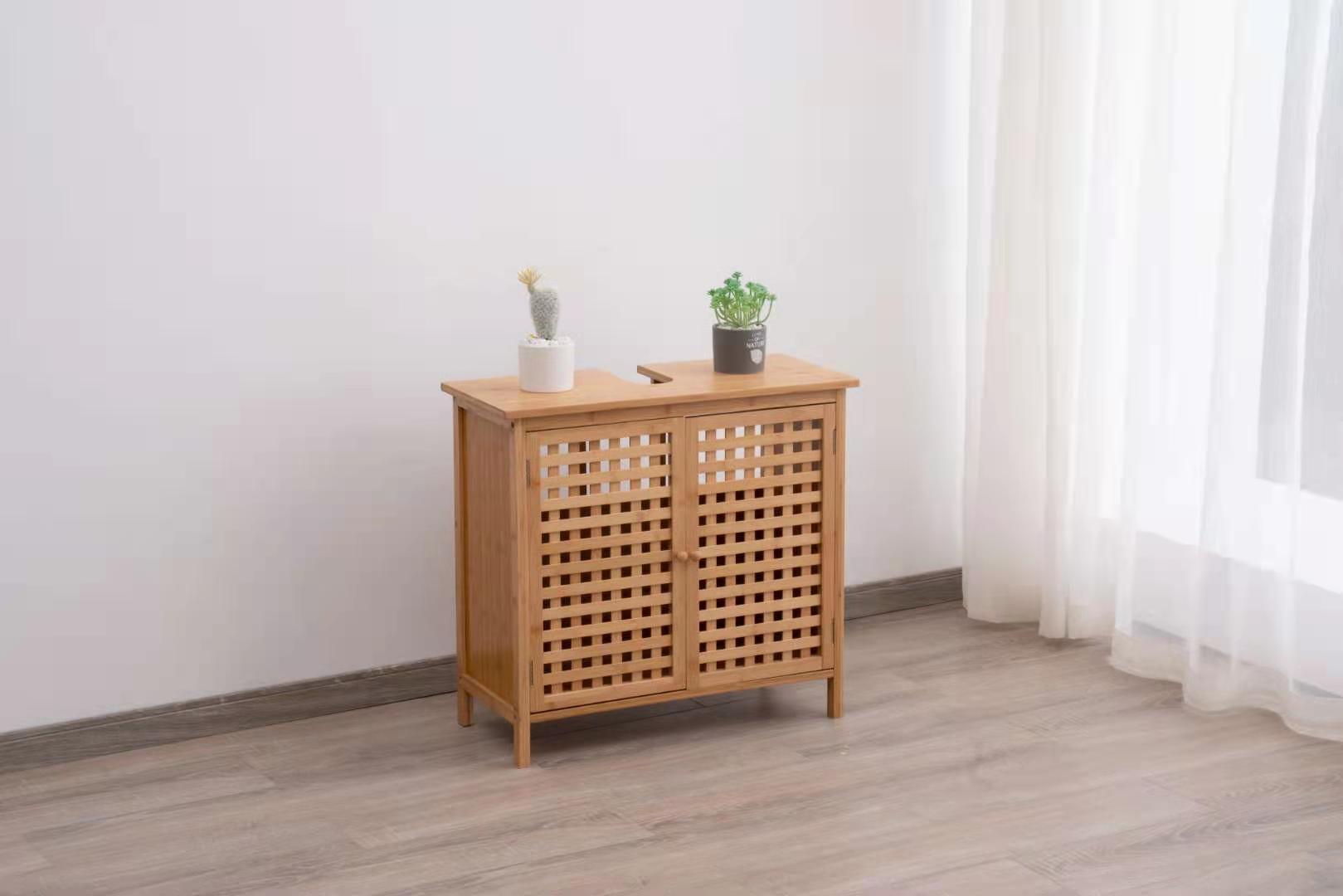 bamboo sink cabinet