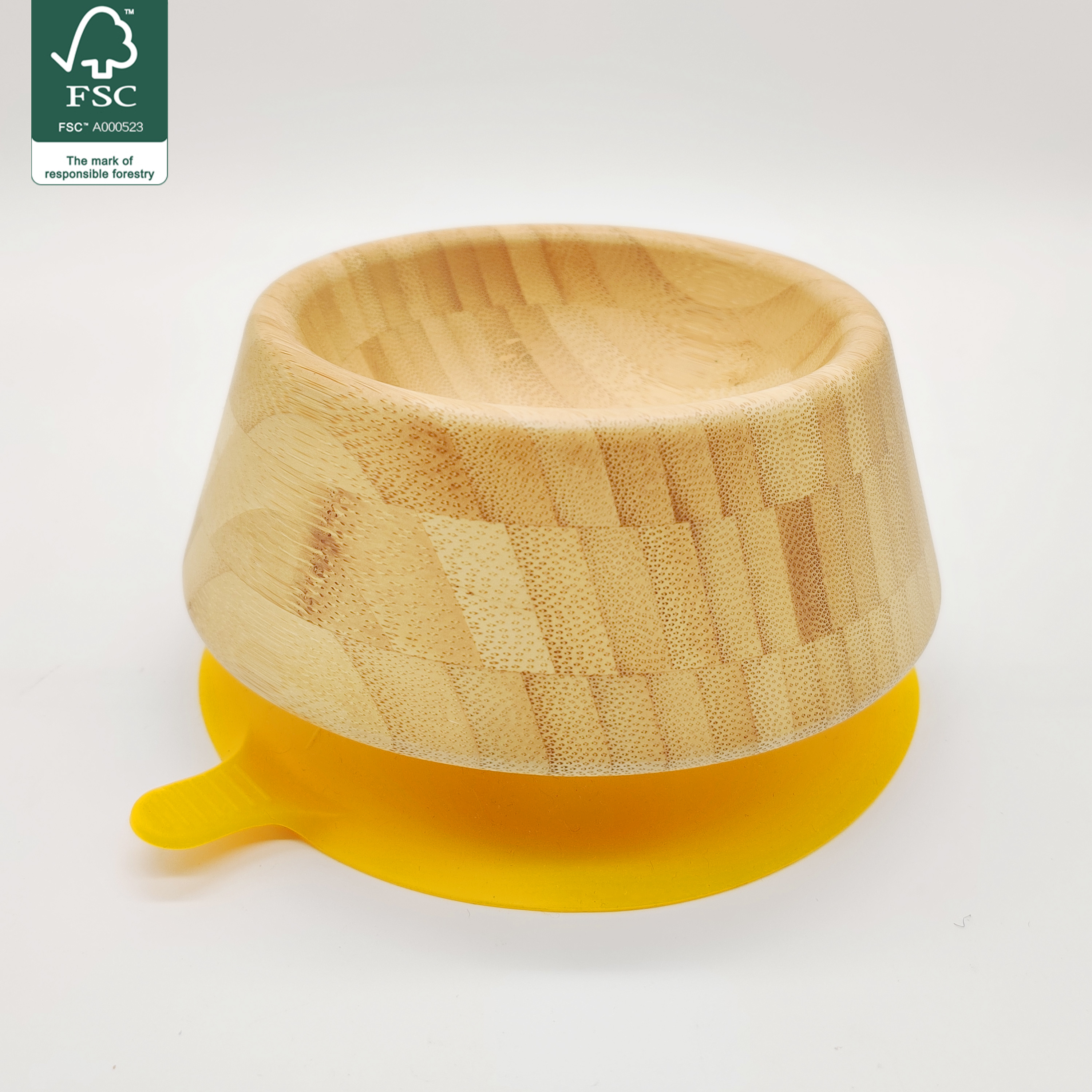 Bamboo pet bowl