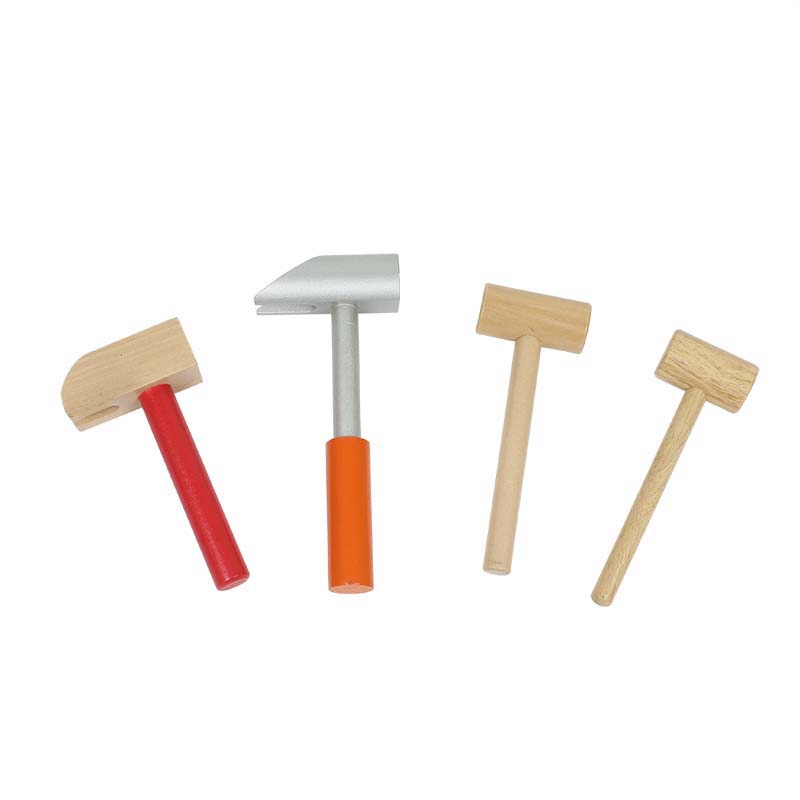 Customize Mini Hammer Wooden Judge Hammer Toy Wooden Mallet Hammer Banging Repair Tool Toy