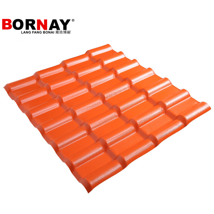 Langfang bonai 50 Years Life Time Easy Install ASA Coated Plastic Synthetic Resin Roof Tile