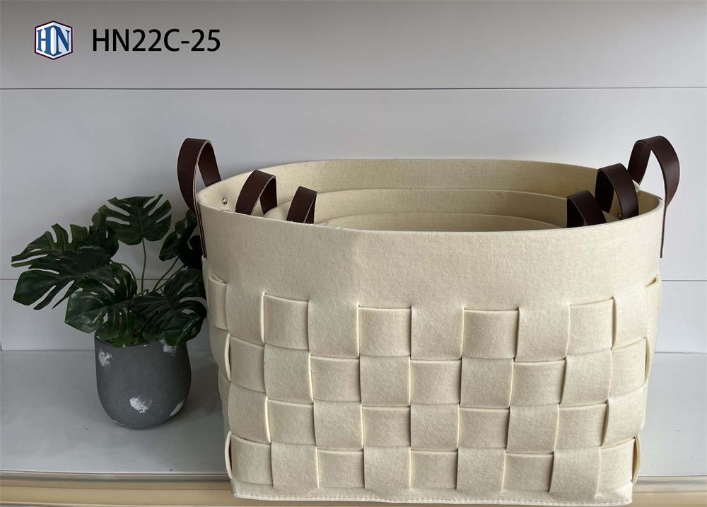 Felt baskets,