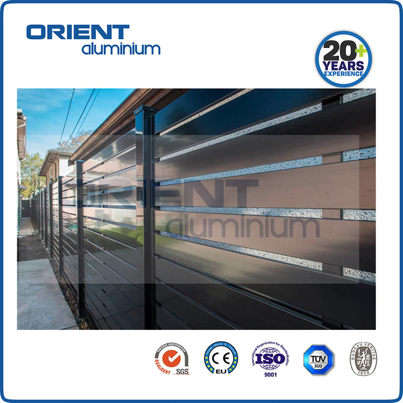 China Supplier Horizontal Aluminium Slat Fence