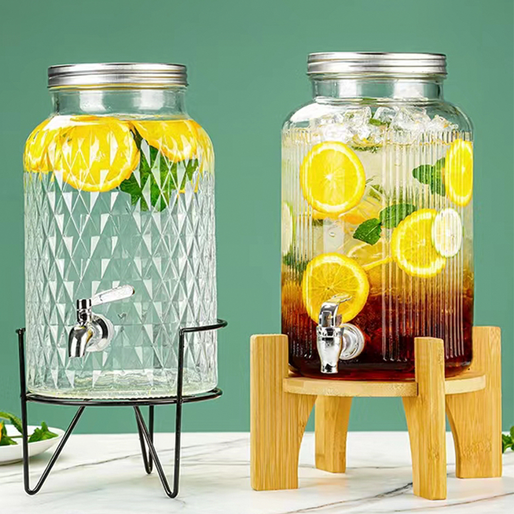 Glass Food Container，Borosilicale Food Storage Container With Airtight Bamboo Lid Clear Glass Jar