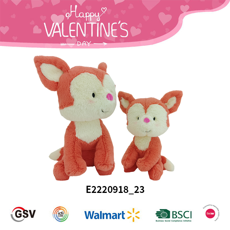 Valentine animals Fox GTST PLUSH TOY（E2220918_23）