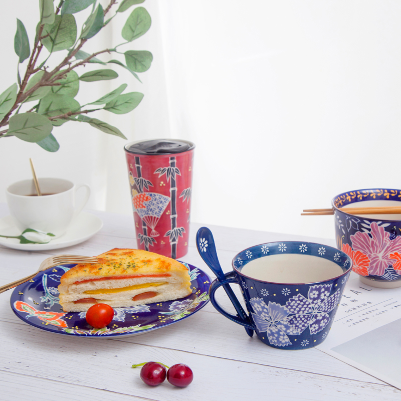 Japanese ceramic hand painted dinner set